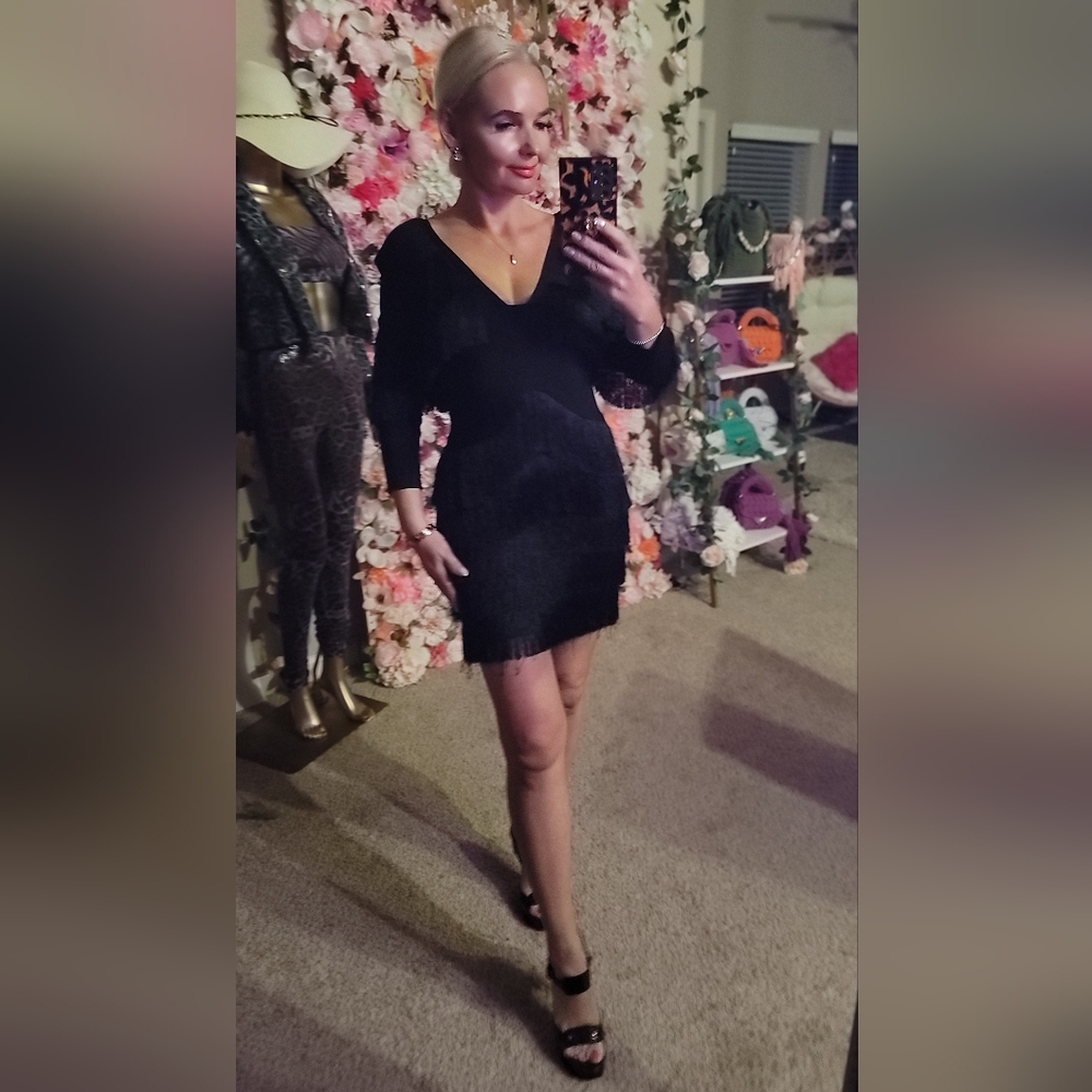 Marciano Elegant Bandage Black Dress Xsmall